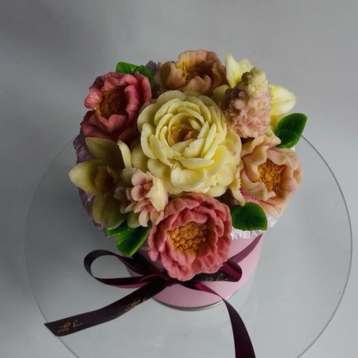 Шоколадно-Сливочные цветы 14см