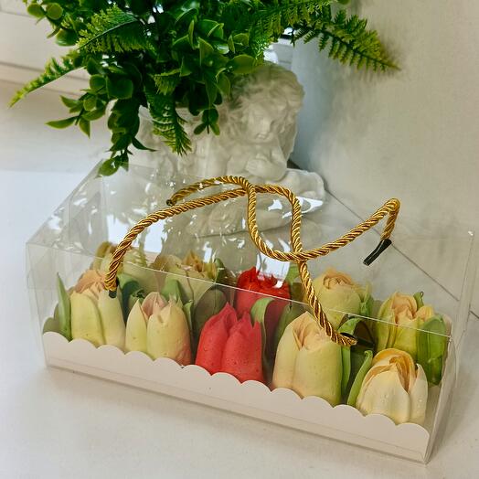 Тюльпаны из зефира