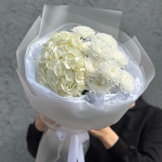 Сборный букет «Белое облако любви»