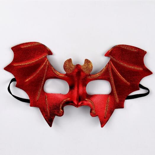 Карнавальная маска «Летучая мышь», цвет красный