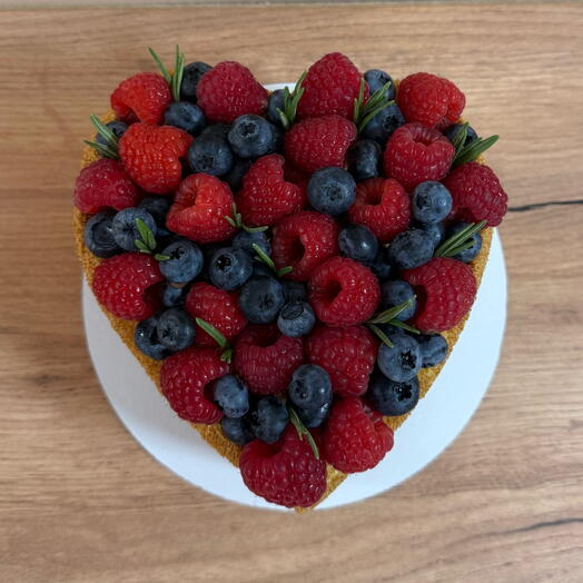 Pastel de corazón de miel clásico