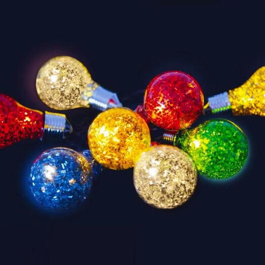 Электрогирлянда "Карнавальные лампочки", 10 разноцветных ламп с тёплым