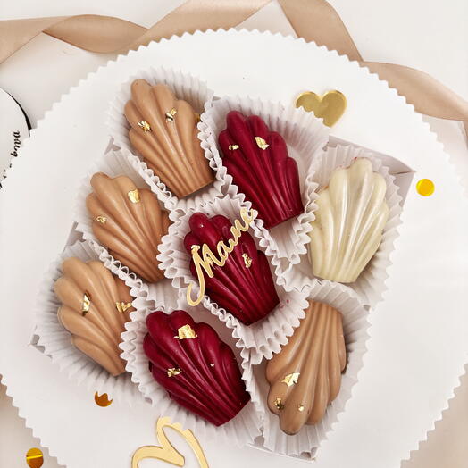 Набор печенья Мадлен для Мамы (цветовая гамма может меняться)