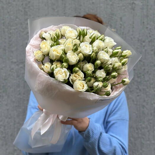 Букет из Кустовых роз_9м