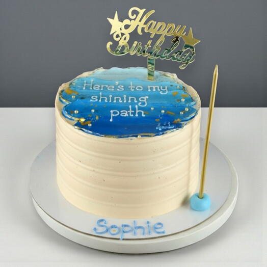 Bento Style Minimalist Birthday Cake – Custom Handmade