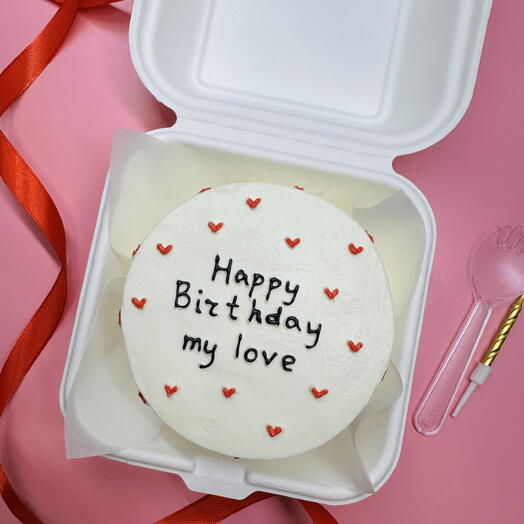 Бенто торт на день рождения любимой девушке, парню, жене мужу happy birthday