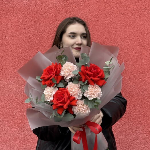 Букет из французских роз Нина