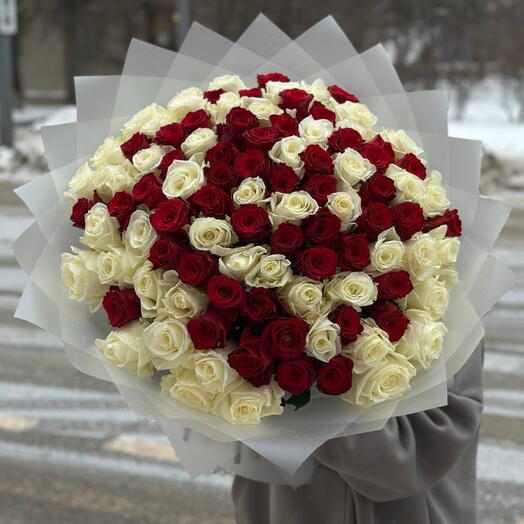 101 роза 60 см