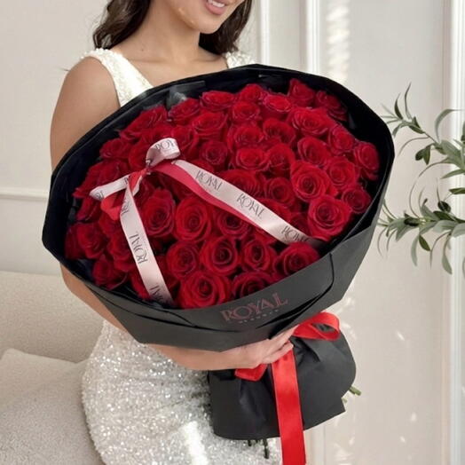 Букет из 51 красных роз