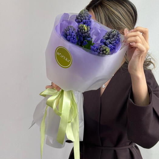 Монобукет Hyacinth purple (5)