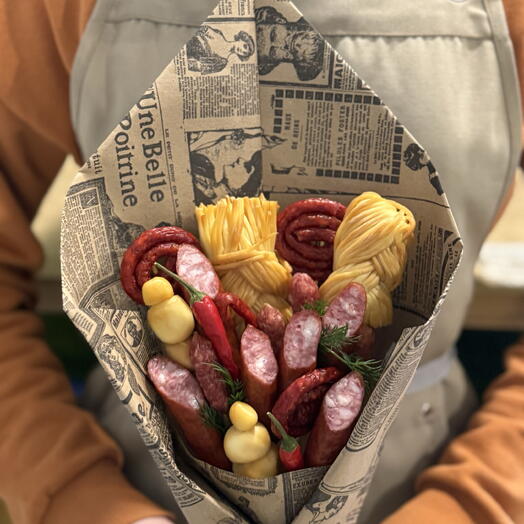 Мужской колбасный букет