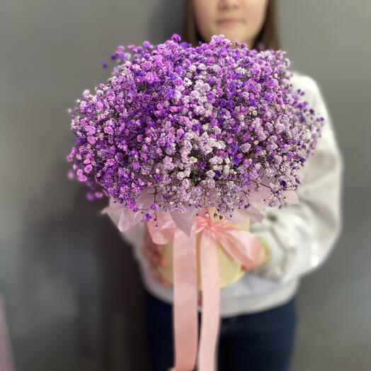 Пышная коробка с Гипсофилой 💟