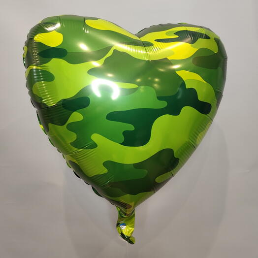 Сердце 46 см камуфляж