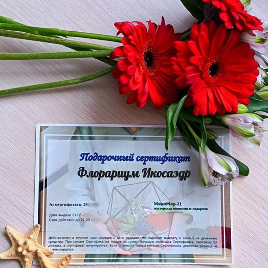 Подарочный сертификат "Икосаэдр"