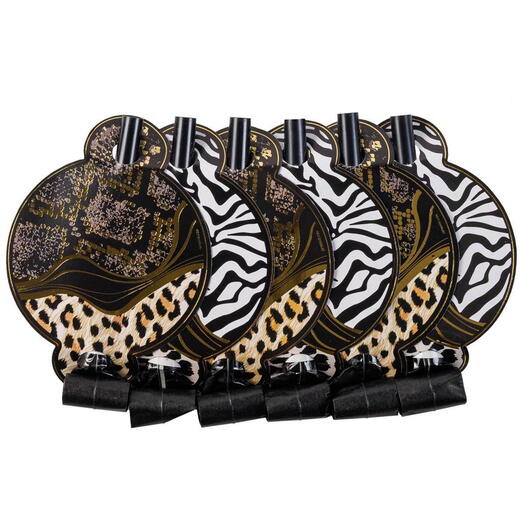 Язык-гудок "Сафари Принт" 6 шт