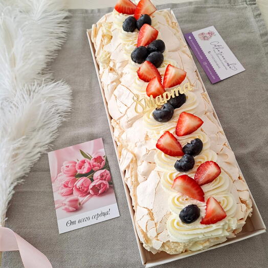 Меренговый рулет к 23.02