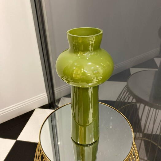 Ваза стекло, цвет зеленый