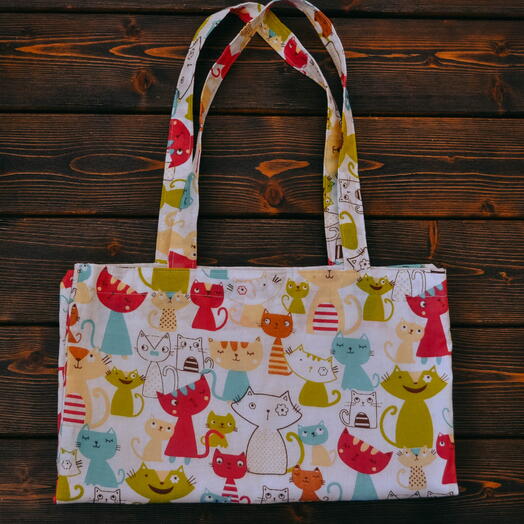 Сумка шоппер универсальная с принтом