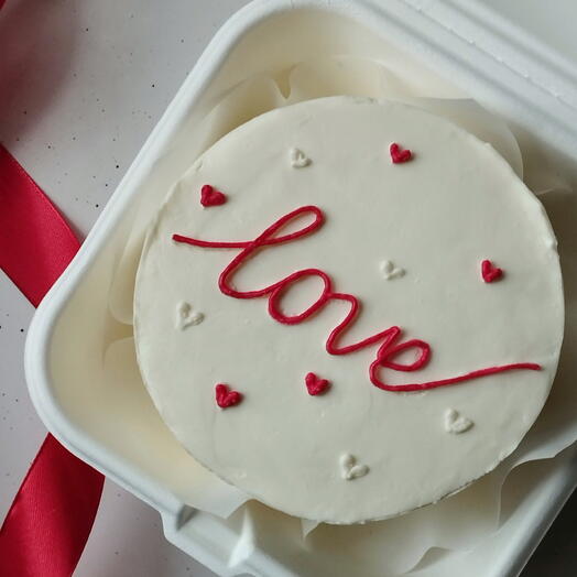 Бенто - торт Love с сердечками