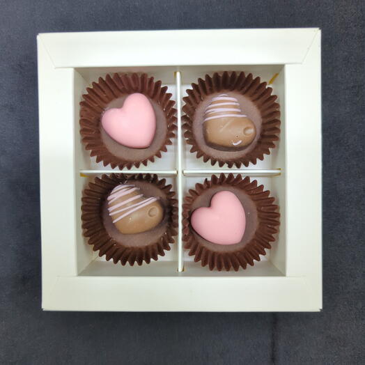 Набор конфет ручной работы (бельгийский шоколад) 4шт