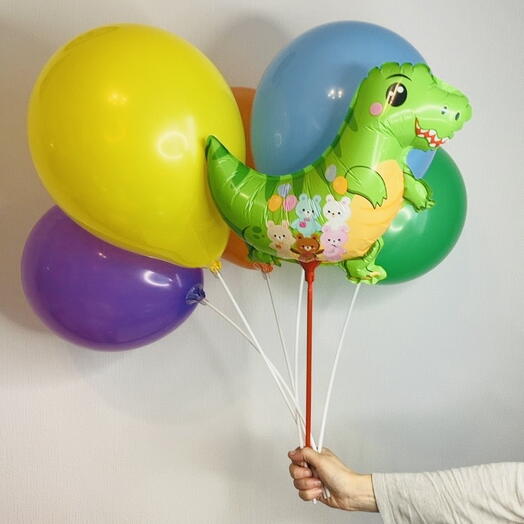 🦖 Топ Воздушные Шары Динозаврик 6 ШТ N0012/Хит Продаж