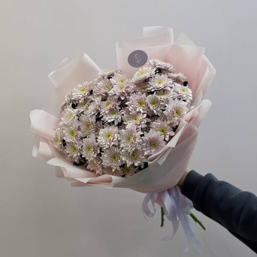 Букет из 9 кустовых хризантем