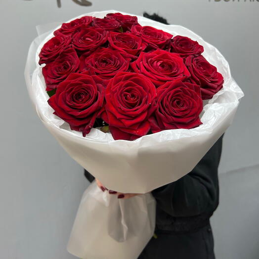 Букет из 15 premium красных роз
