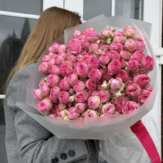 Моно букет из кустовых роз сорта Giselle🌺