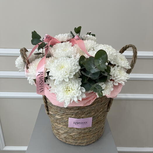 Корзина хризантемы 💐