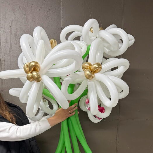 Воздушные шары Ромашки 7 штук