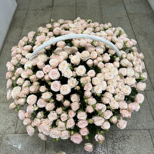 Карзина из кустовой Роза 🌹