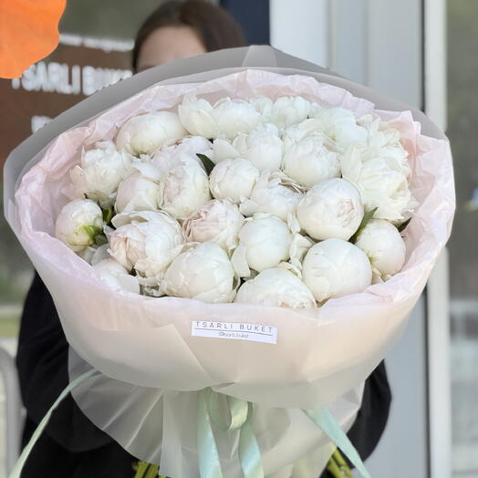 Нежные пионы, большой букет