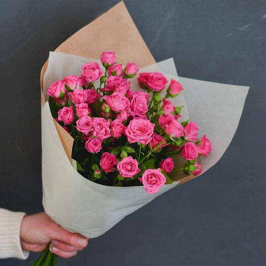 5 кустовых роз🎀