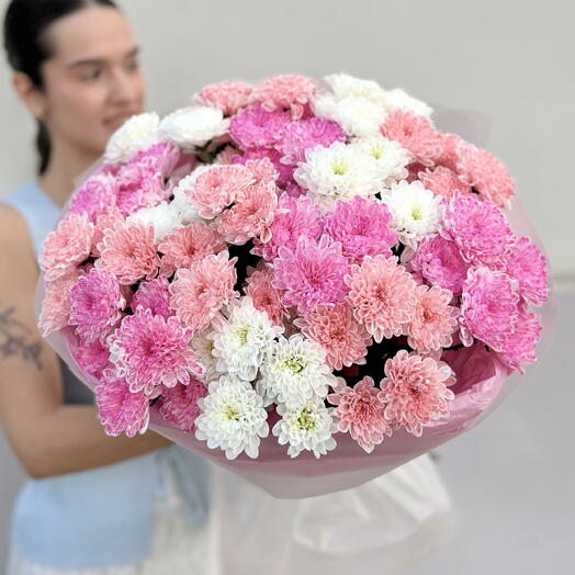 Шикарный букет из кустовой хризантемы🌷