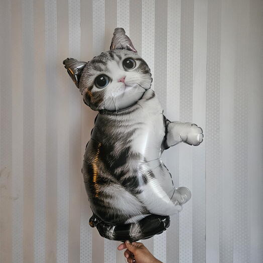 Шар фигура фольгированная кот,котик,котенок-1шар