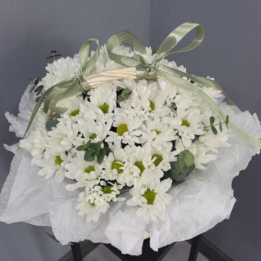Корзина ромашек 🌼