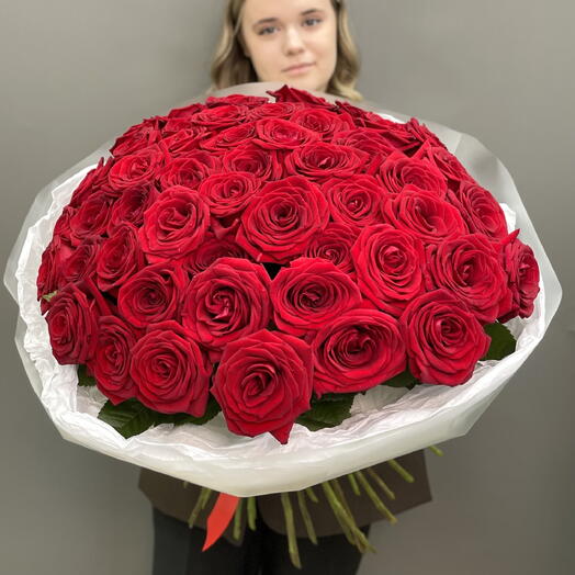 Букет из 51 красной розы