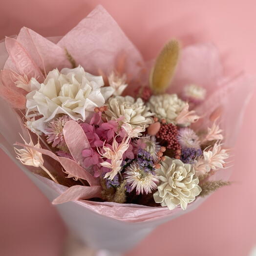 Букет из сухоцветов  Нежные эмоции 🌸🌸🌸