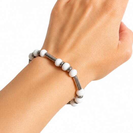 Браслет Metal Crystals White