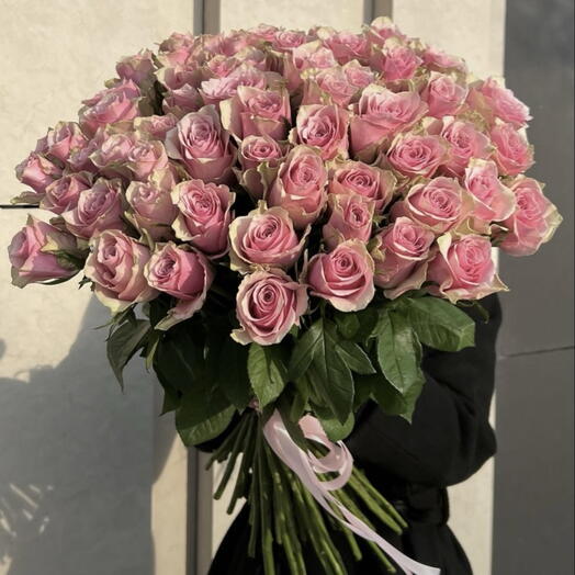 Букет из 51 розовой розы