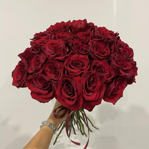 🌹 «Красота внутри» Ароматные Розы Эквадор 25шт 🔥
Эквадорские розы под ленту | Цветы