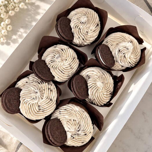 Шоколадные капкейки «Oreo»