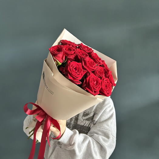 Букет бордовых роз♥️