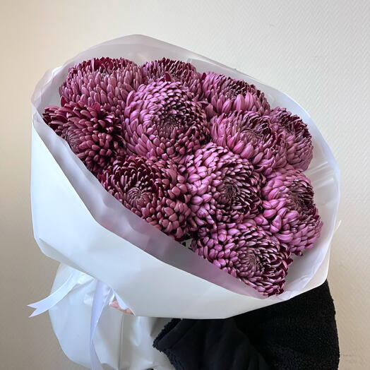 Самые красивый букет с хризантемами