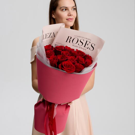 💞Букет из бордовых роз. Скидка 22% на коллекцию