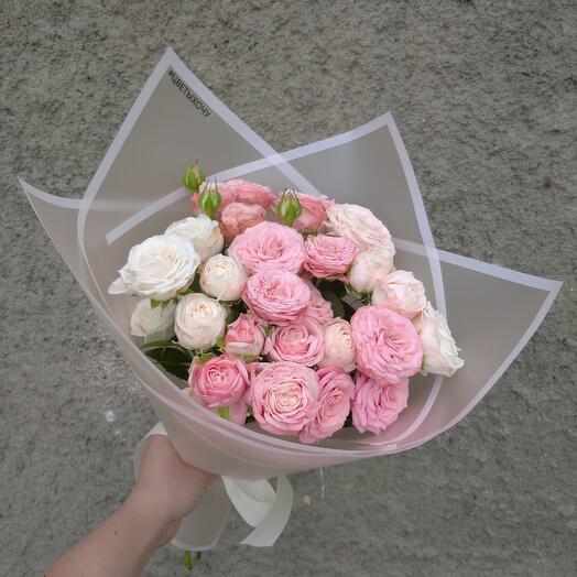 Peony-shaped bush roses