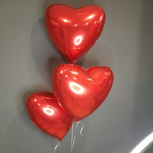 Tres bolas de corazón