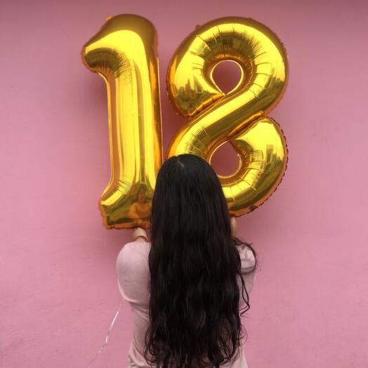 Фольгированные шары 18 - 1 метр