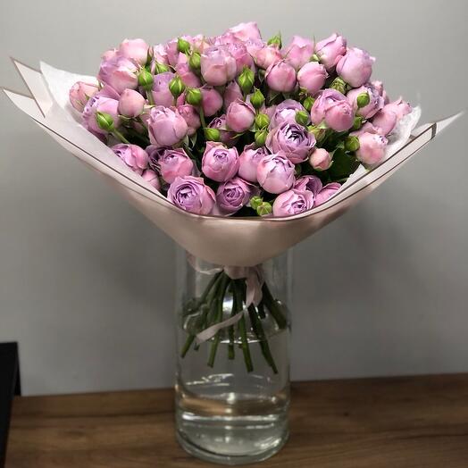 Bouquet of 15 peony-shaped roses