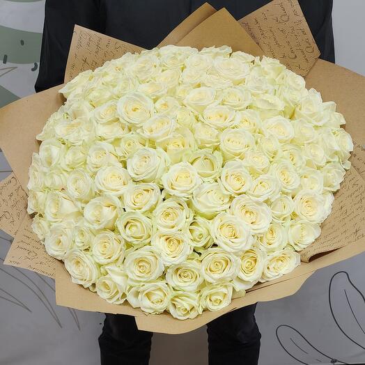 101 white roses